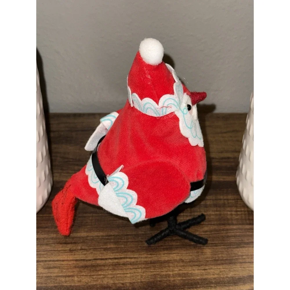 Target Wondershop 2021 Featherly Friends JOLLY Christmas Santa Bird Seasonal euc